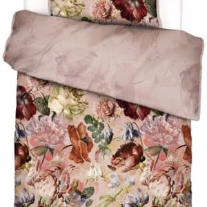 Essenza sengetøj - 140x200 cm - Claire Rose - Vendbart sengesæt - 100% bomuldssatin - Blomstret sengetøj