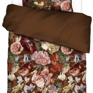 Blomstret sengetøj 140x200 cm - Claire - Vendbar sengesæt i 100% bomuldssatin - Essenza sengetøj