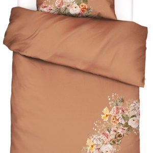 Blomstret sengetøj 140x200 cm - Masha - Vendbar sengesæt i 100% bomuldssatin - Essenza sengetøj